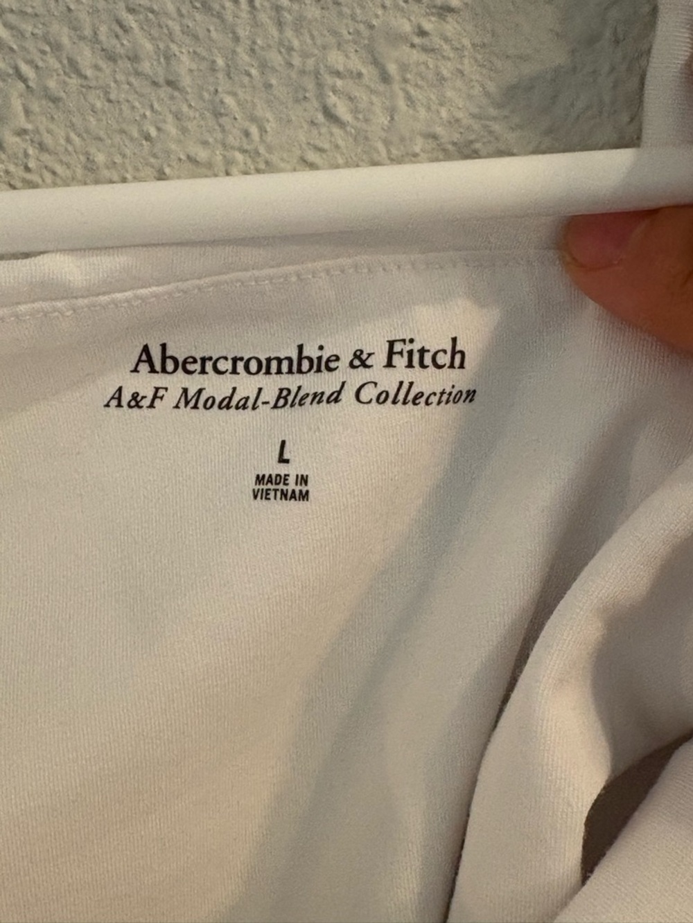 Abercrombie & Fitch Asymmetrical Twist Top One-Shoulder White Tank (size L) - Picture 5 of 7